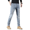 Image of High-end Blue With Holes Jeans For Men Shopping