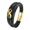 Image of Digital 8 Multi-layer Leather Bracelet Men's Bracelet Leather Rope Shopping