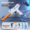 Image of Children Automatic UZI Electric Backpack Water Submachine Gun Fights Summer Toy Water Guns Outdoor Beach Swimming Pool Toys Shopping