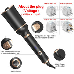 Automatic Curling Iron Air Curling Flat Iron Magic Wand Wave Styling Automatic Rotating Curling Wand Salon Styling Shopping111