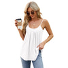 Image of Cross-Border T-shirt Sleeveless Hollow-out Camisole U-neck Vest Shopping