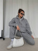 Image of Lamb Wool Fleece Sweatshirt And Sweatpants Shopping