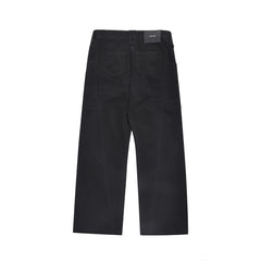 Men's Solid Color Casual Straight Trousers