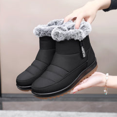 Full Tendon Bottom Non-slip Waterproof Fleece Lined Thickened Thermal Cotton Boots Shopping