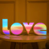 Image of Valentines Day Decor LED LOVE Light Valentines Day Gift For Girlfriend Bithday Wedding Party Decoration Romantic Wedding Decor Shopping