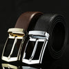 Image of First Layer Cowhide Men's Simplicity Pin Buckle Belt Shopping