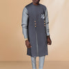 Image of African Casual Men's Shirt And Pants Tribal Robe Clothing Shopping