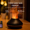 Image of Newest RGB Flame Aroma Diffuser 130Ml 3d Colorful Flame Humidifier Fire Volcano Diffuser Flame Shopping