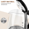 Image of Electric Kettle Keep Warm, 1.8L Glass Tea Kettle, Hot Water Boiler With LED Light, Auto Shut-Off & Boil Dry Protection, Stainless Steel Shopping