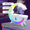 Image of RGB Night Light Water Droplet Sprayer Anti-Gravity Air Humidifier 350ml Creative Home Office Mist Maker Diffuser Christmas Gift Shopping