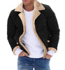 Image of Fashion Men's Fur Integrated Fleece-lined Padded Jacket Shopping