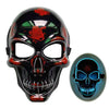 Image of Halloween Skeleton Mask LED Glow Scary Mask Shopping