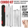 Image of Ear Wax Remover Spoon Earwax Picker And Pimple Blackhead Remover Tools - COMBO KIT Shopping