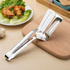 Image of Stainless Steel Steak Clamp Food Bread Meat BBQ Clip Tongs Kitchen Cooking Tool Shopping