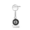 Image of Pure Black No. 8 Billiards Keychain Shopping