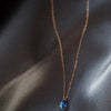 Image of Women's Versatile French Water Drop Sapphire Necklace Shopping