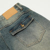 Image of Washed Denim Trousers Men's Casual Shopping