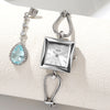 Image of High-grade Simple Small Square Plate Alloy Bracelet Watch Antique Style Shopping