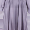 Image of Dark Purple Long-sleeved Chiffon Dress Shopping