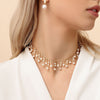 Image of Women's Fashion Natural Freshwater Pearl Tassel Necklace Shopping