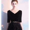 Image of Black Evening Dress Women Noble Elegant And Slim Shopping