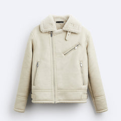 Men's Lapel Suede Double-sided Jacket