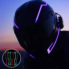 Helmet Motorcycle Light Riding Signal Strip Flashing Durable Kit Bar Diy Helmet Led Strip Reflector Cold Light Film Shopping