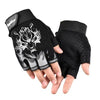 Image of Men's Wolf Head Half Finger Riding Fitness Outdoor Sports Fingerless Gloves Shopping