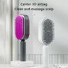 Image of Self Cleaning Hair Brush For Women Massage Scalp Promote Blood Circulation Anti Hair Loss 3D Hair Growth Comb Hairbrush Self-Cleaning Hair Brush   3D Air Cushion Massager Brush   Airbag Massage Comb B Shopping111