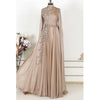 Image of Champagne Muslim Evening Dress Formal Party Shopping