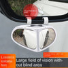 Image of Car Reversing Small Round Mirror Front And Rear Wheel Wide-Angle Mirror Double-Sided Auxiliary Rearview 360 Adjustable Wide Angle Side Rear View Mirror For Car Shopping