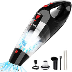 Handheld Vacuum Wireless Portable 10000Pa - Cordless Lightweight Low-Noise Fast Charging USB Vacuum Cleaner 800mL Capacity With LED Light Washable HEPA Filter Easy Cleaning For Home Office Car Shopping