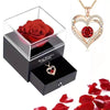 Image of Necklace Female Red Sapphire Pendant Clavicle Chain Jewelry Shopping