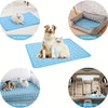 Image of Dog Cooling Mat Cooling Pad For Pets Chilly Pad For Kennels, Crates, Cars, Indoor & Outdoor Ice Silk Mat Cooling Blanket Cushion Non-Toxic Breathable Sleep Bed Beach Shopping