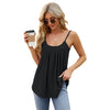 Image of Cross-Border T-shirt Sleeveless Hollow-out Camisole U-neck Vest Shopping