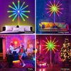 Image of Firework Lights LED Strip Music Sound Sync Color Changing Remote Control LED Firework Light For Room Party Shopping