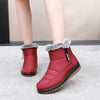 Image of Full Tendon Bottom Non-slip Waterproof Fleece Lined Thickened Thermal Cotton Boots Shopping