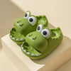 Image of Kids Dinosaur Slippers Wholesale Summer Cartoon Parent Child Outdoor Home EVA Sandals Women Men Kids Cute Slippers Baby Shoes Shopping