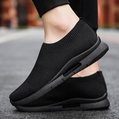 Flying Knit Sneakers Men's Mesh White Shoes Black Casual Sneakers Shopping