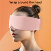 Image of Silk Cotton Padded Eye Full Cover Block Light Blindfold Double Face Warm Cold Sleeping Masks For Women Soft And Comfortable Blindfold For Travelling Shopping