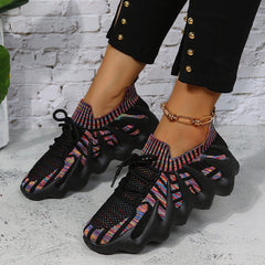 Octopus Knitted Rubber Sole Sneaker Female Male Plus Size Soft Sole Shoes Shopping