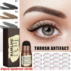 Eyebrow Stamp Stencil Kit, 24 Pc Eyebrow Shaping Stencils, Long-lasting Eyebrow Brow Definer, Perfect Make-up Reusable Kit Shopping111