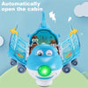 Image of 360 Rotating Electric Plane Airplane Toys For Kids Bump And Go Action Toddler Toy Plane With LED Flashing Light Sound For Boys Shopping