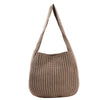 Image of Retro Underarm Single Shoulder Woven Student Handbag Shopping