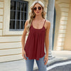 Image of Cross-Border T-shirt Sleeveless Hollow-out Camisole U-neck Vest Shopping