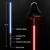 Image of 2Pack Lightsaber, 2-in-1 Dueling Lightsaber With 7 Colors Changeable With Force Sound, Aluminum Alloy Hilt, 2 FX Rechargeable Light Saber For Kids And Adults Shopping