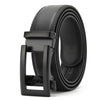 Image of Men's Two-layer Leather Automatic Buckle Cowhide Real Business Casual Belt Shopping