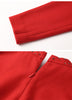 Image of Red Woolen Dress For Women In Autumn And Winter Shopping