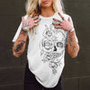 Image of Women's Round Neck Print T-shirt Top Shopping