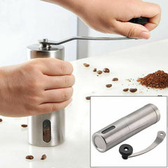 Home Portable Manual Coffee Grinder Stainless Steel with Ceramic Burr Bean Mill Shopping